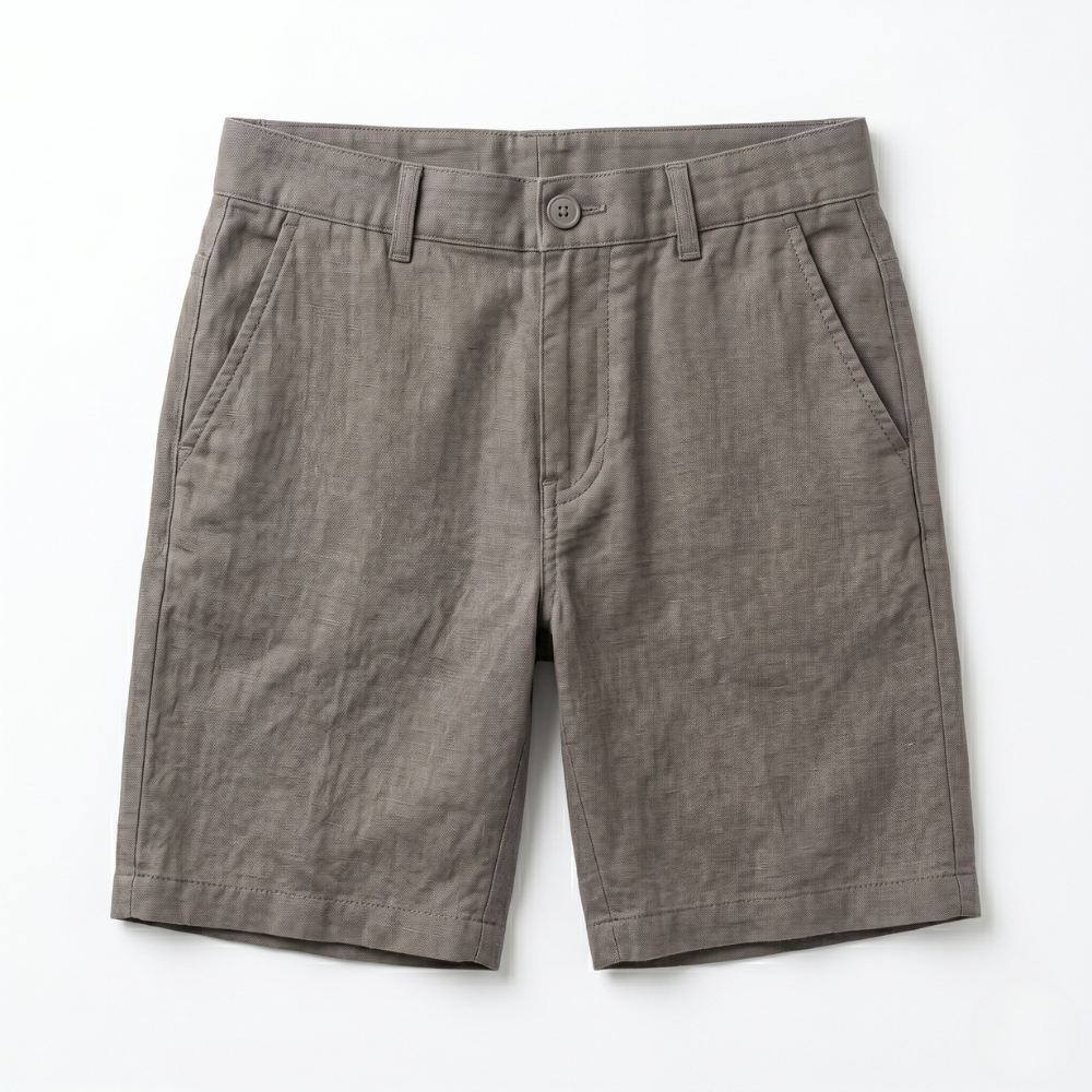 Riviera Men's Linen Shorts Gray