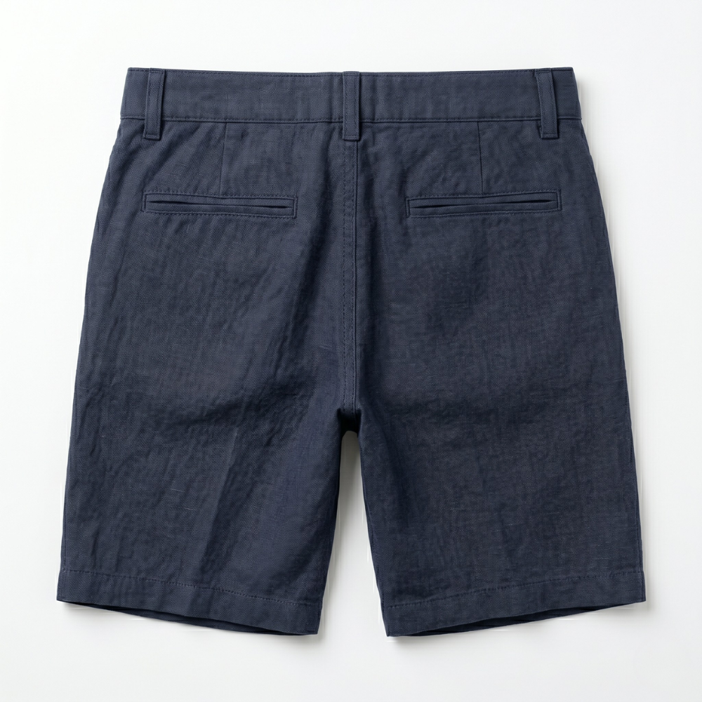 Riviera Men's Linen Shorts Blue