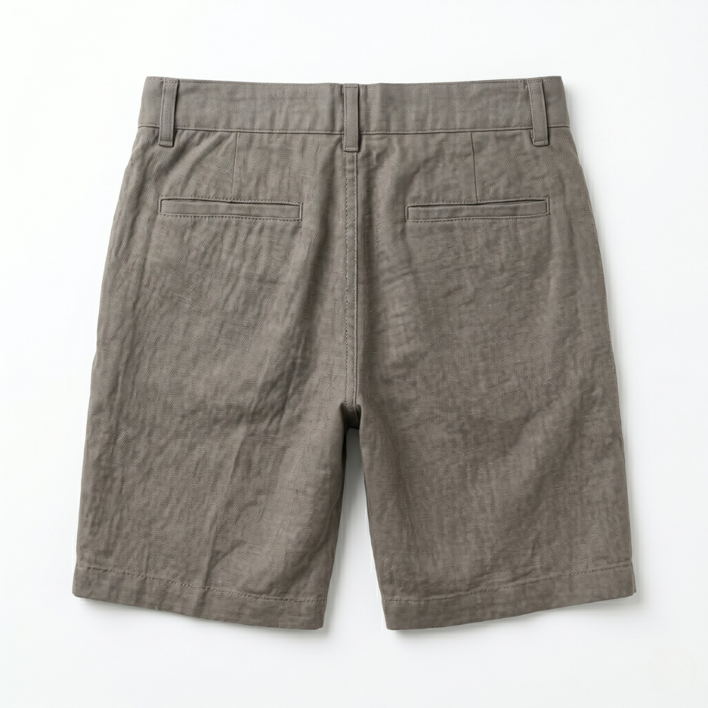 Riviera Men's Linen Shorts Gray