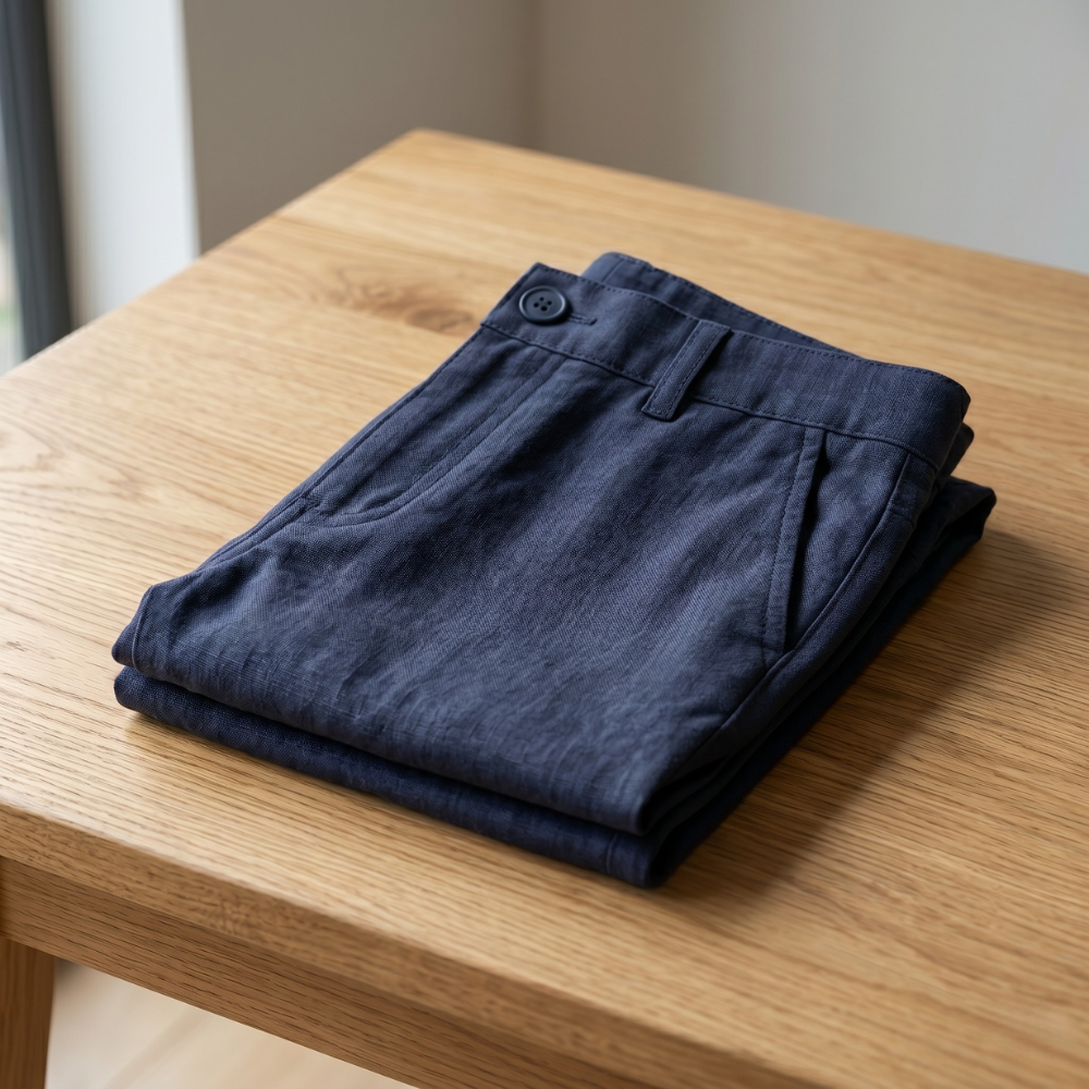 Riviera Men's Linen Shorts Blue